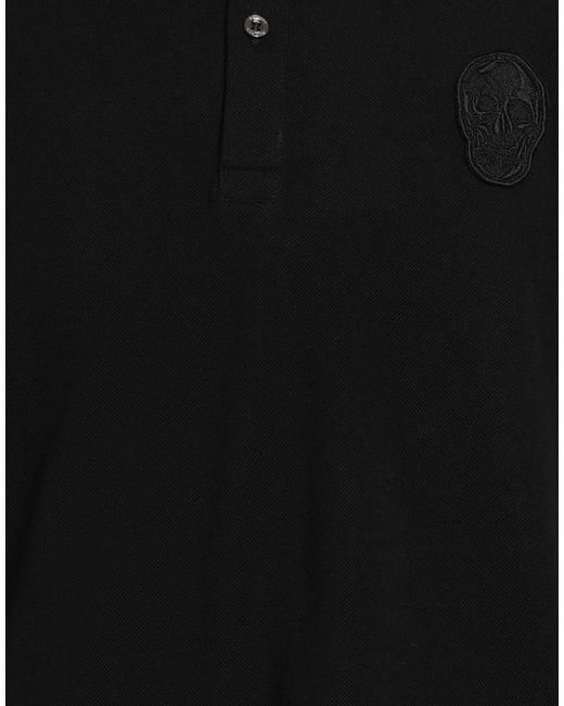 McQueen Black Polo Shirts for men