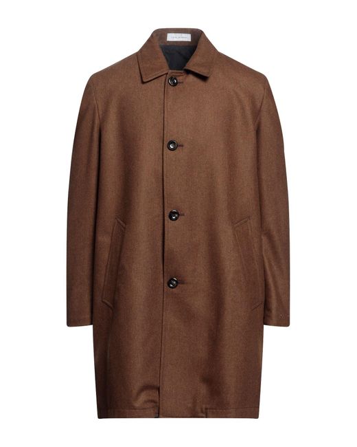 Luigi Bianchi Brown Overcoat & Trench Coat for men
