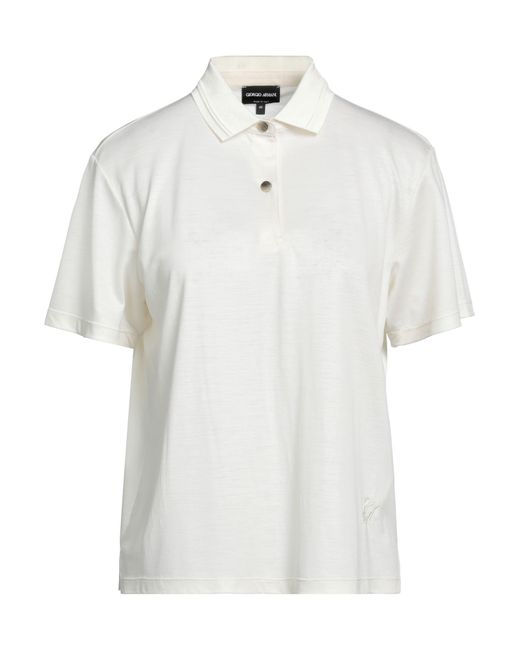 Giorgio Armani White Polo Shirt