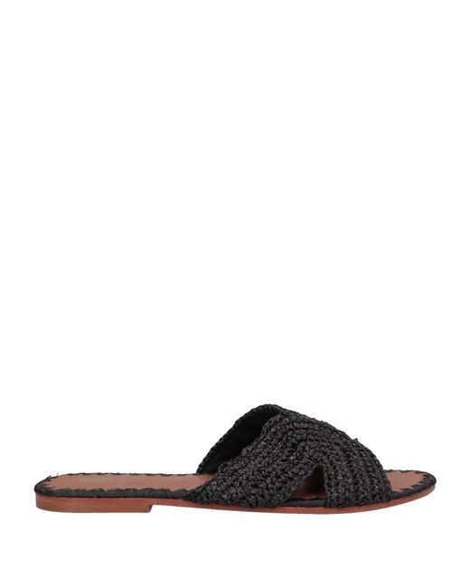 De Siena Black Sandals