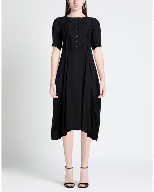 Robe midi High en coloris Black