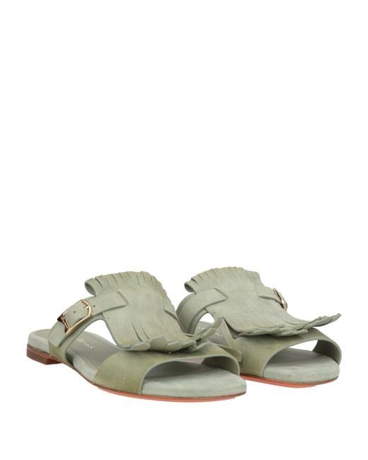 Santoni Green Sandals