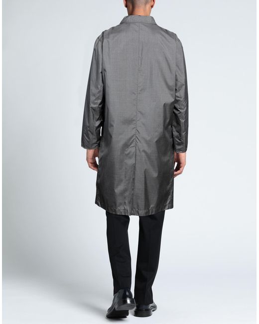 Kiton Gray Overcoat & Trench Coat for men