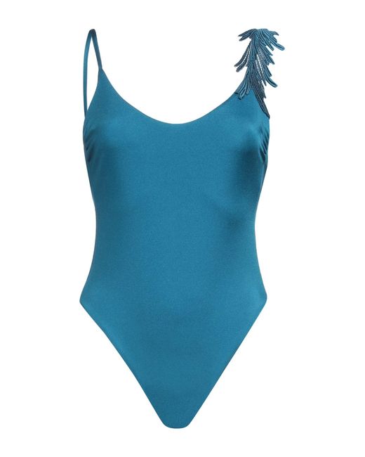 CLARA AESTAS Blue One-piece Swimsuit