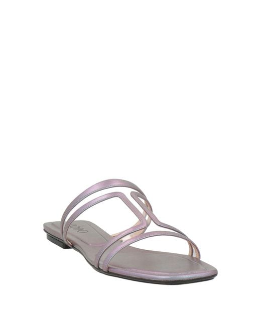 Rodo White Sandals Lambskin, Plastic