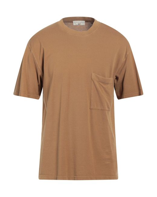 FILIPPO DE LAURENTIIS Brown T-shirt for men