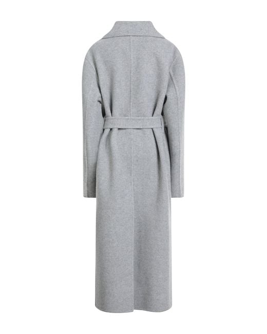 Jil Sander Gray Light Coat Virgin Wool