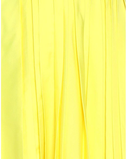 Philosophy di Alberta Ferretti Yellow Midi Skirt