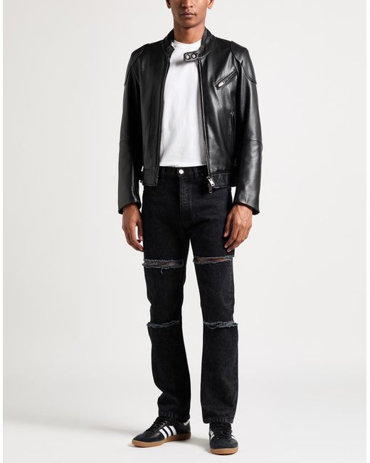 Marni Blue Jeans Cotton, Cow Leather for men