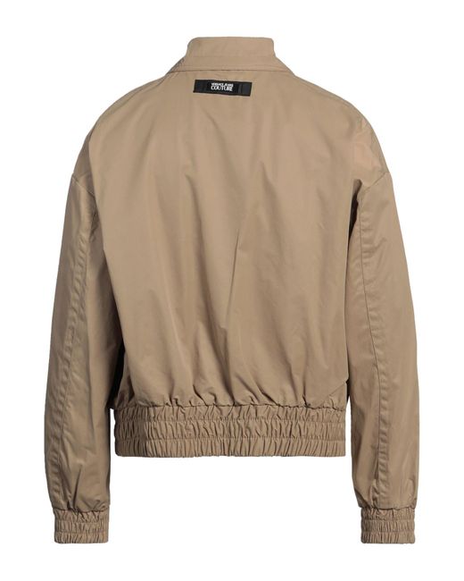 Versace Jeans Couture Brown Jacket Cotton, Polyamide for men
