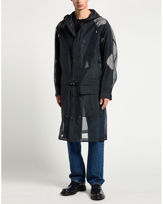 Dunhill Blue Overcoat & Trench Coat Polyamide for men