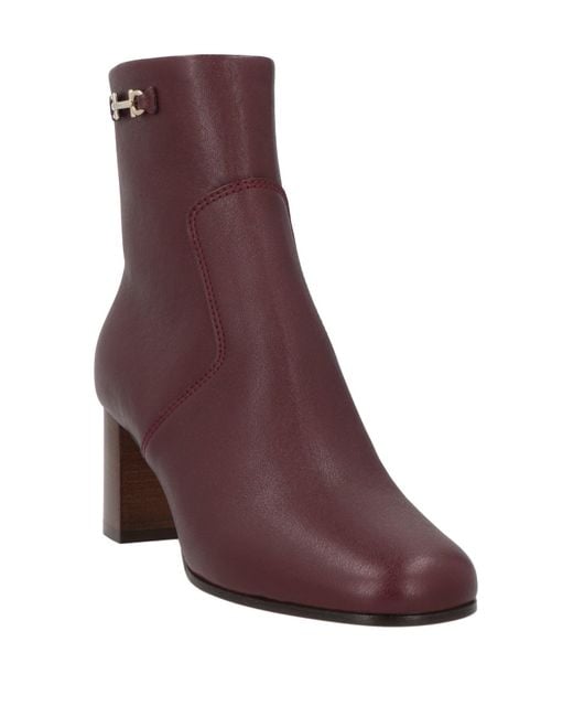 Ferragamo Purple Stiefelette
