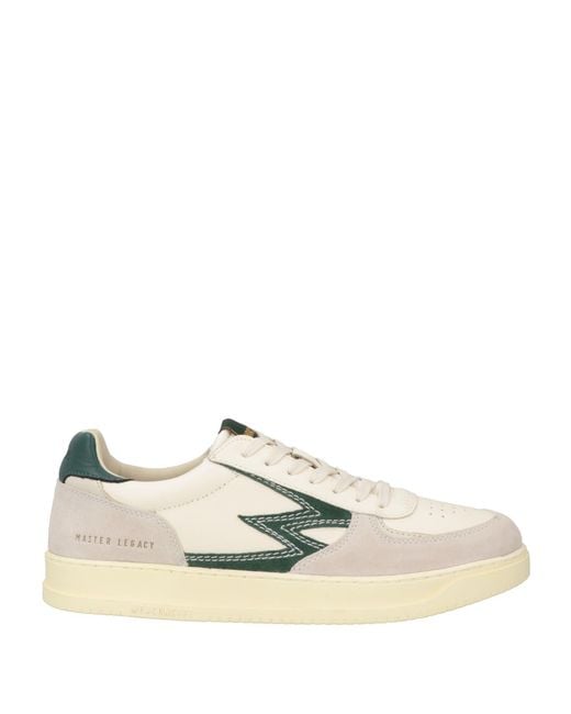 Moaconcept Natural Cream Sneakers Leather, Textile Fibers for men