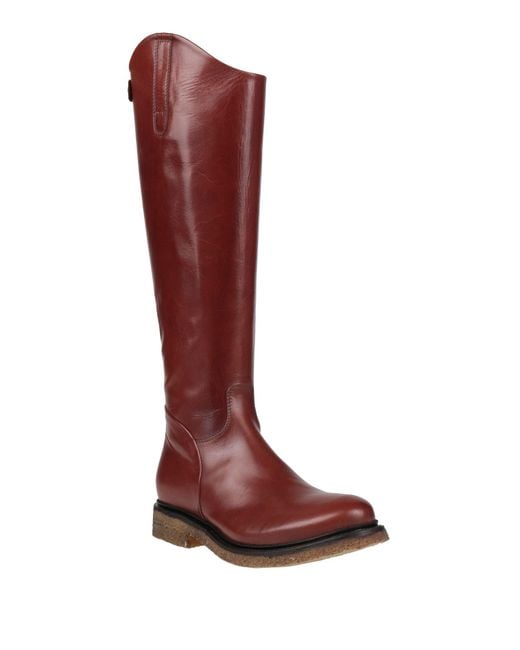 Rocco P Red Boot Leather