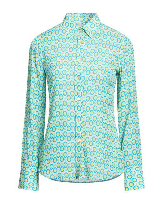 Caliban Green Shirt Cotton, Polyamide, Elastane