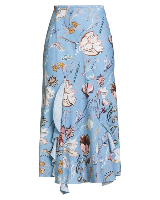 Dorothee Schumacher Blue Midi Skirts