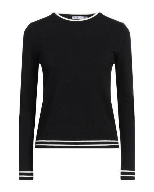 Caractere Black Sweater Viscose, Polyester, Polyamide