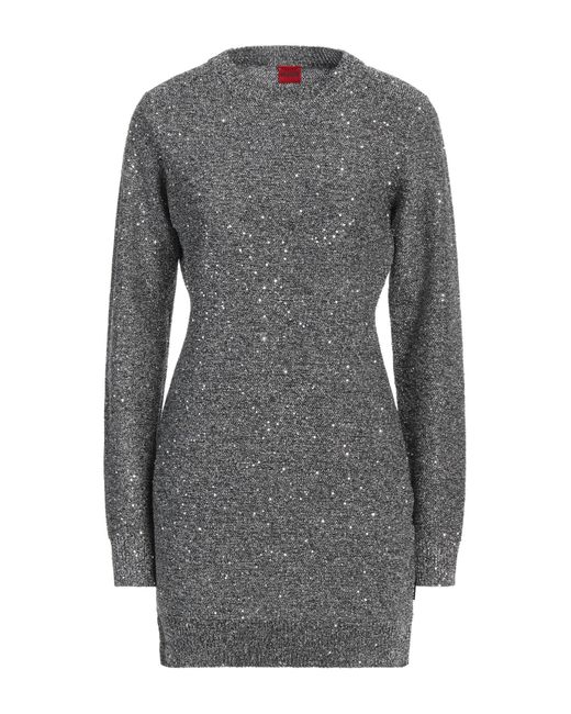 HUGO Gray Mini-Kleid