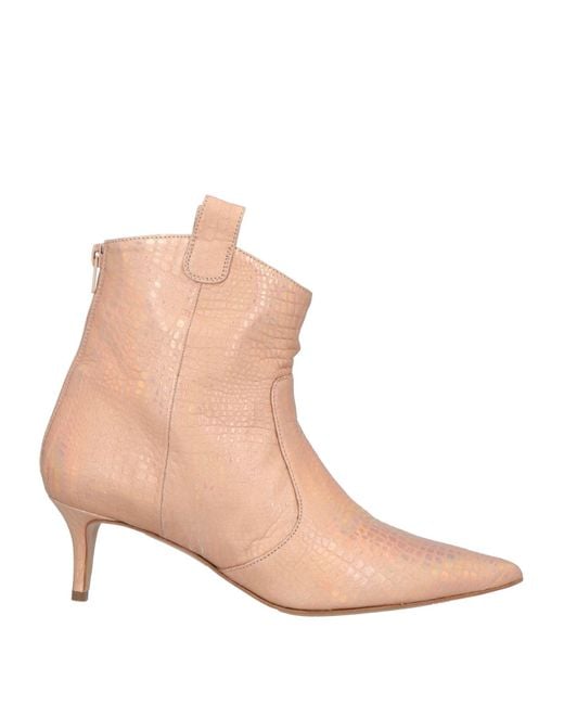 Marc Ellis Natural Ankle Boots Leather