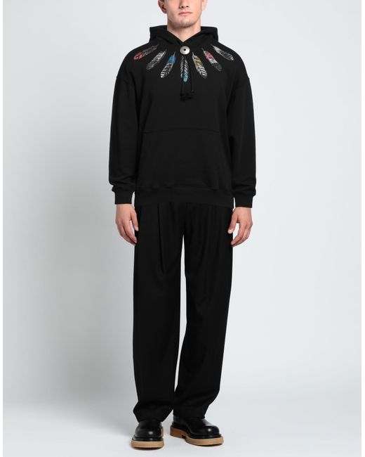 FELPA CON STAMPA di Marcelo Burlon in Black da Uomo