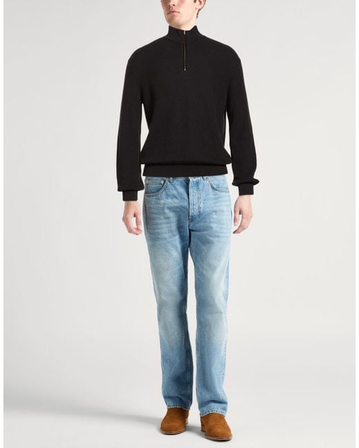 Agnona Black Sweater Cotton, Cashmere, Metal for men