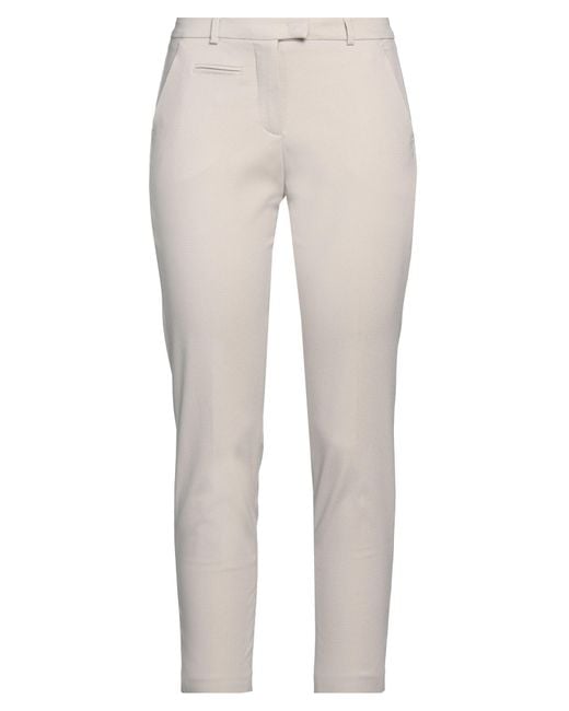 SEVENTY VENEZIA White Pants Viscose, Polyamide, Elastane