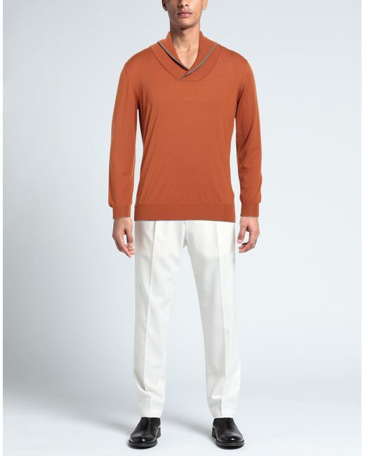 Svevo Orange Sweater for men