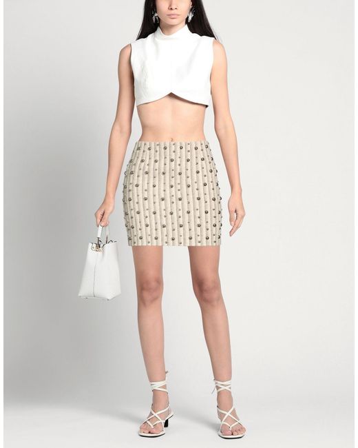Isabelle Blanche Natural Mini Skirt