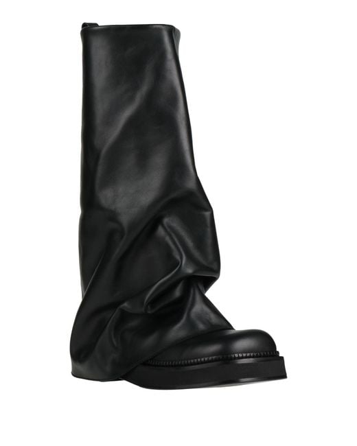 The Attico Black Boot Leather