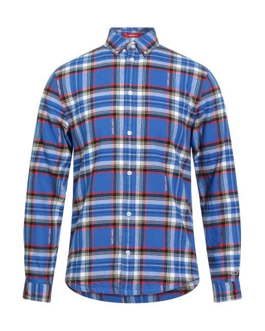 Tommy Hilfiger Blue Shirt Cotton for men
