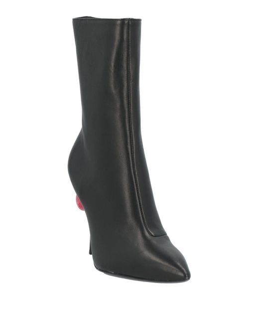 Moschino Black Ankle Boots