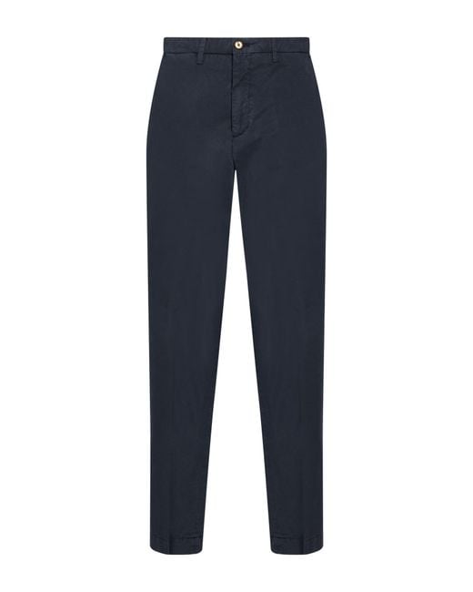 Briglia 1949 Blue Midnight Pants Tencel, Cotton, Elastane
