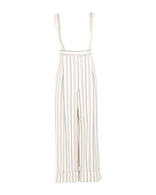 Thom Browne White Pants Wool, Cotton
