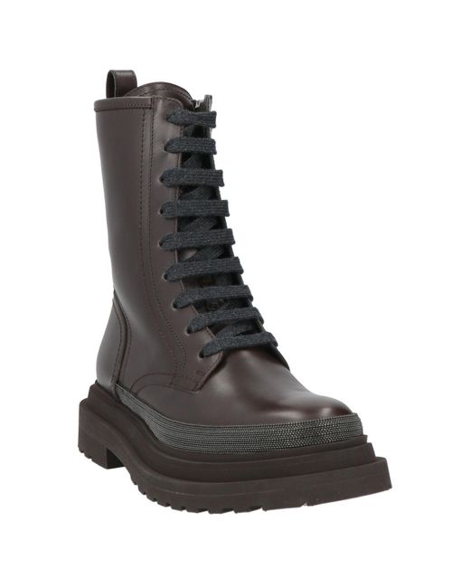 Brunello Cucinelli Brown Ankle Boots