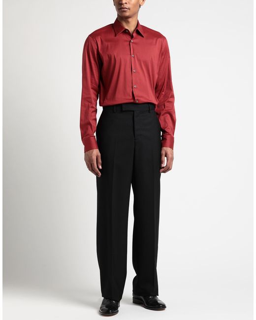 Versace Black Pants Virgin Wool for men