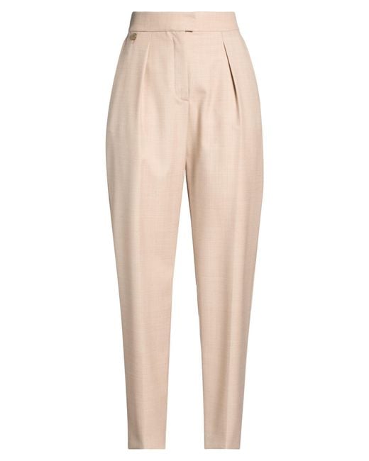 Agnona Natural Sand Pants Wool