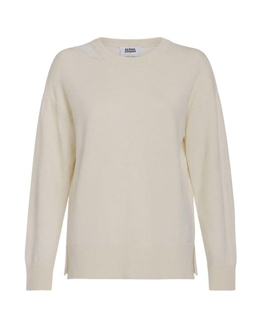Pullover Alpha Studio de color White