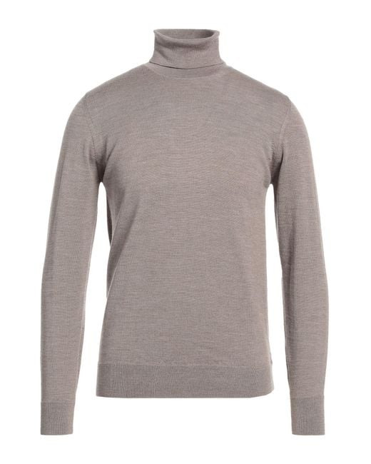 Alpha Studio Gray Turtleneck for men