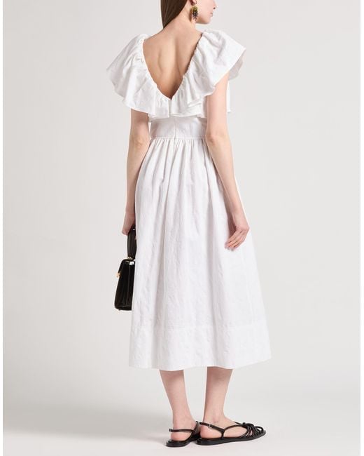 Chloé White Midi-Kleid