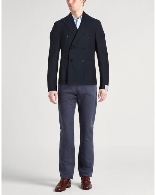 Caruso Blue Blazer for men