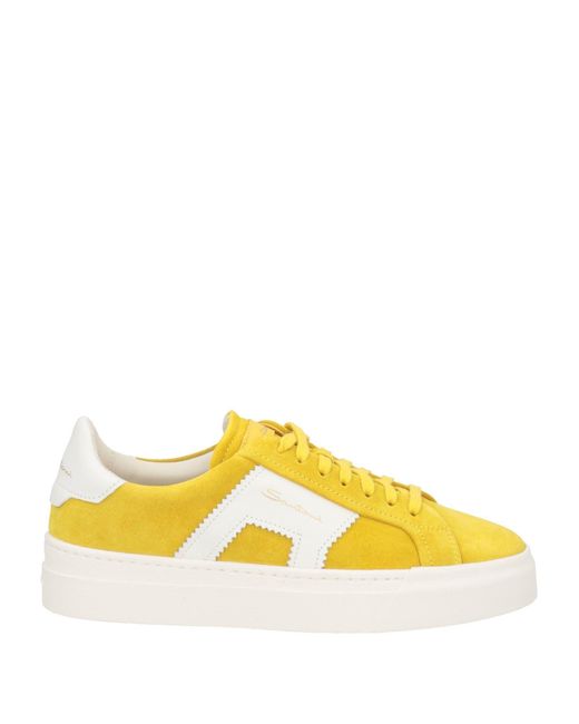Santoni Yellow Sneakers