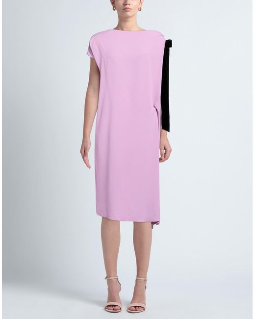 Anna Molinari Purple Midi Dress