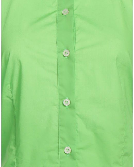MSGM Green Shirt Cotton