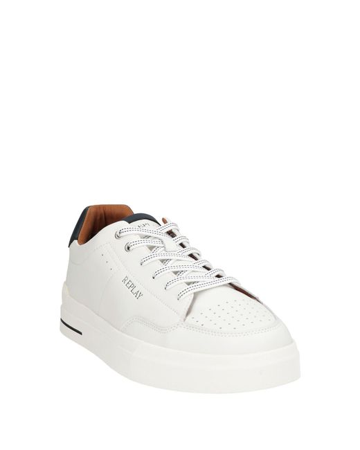 Replay White Trainers for men