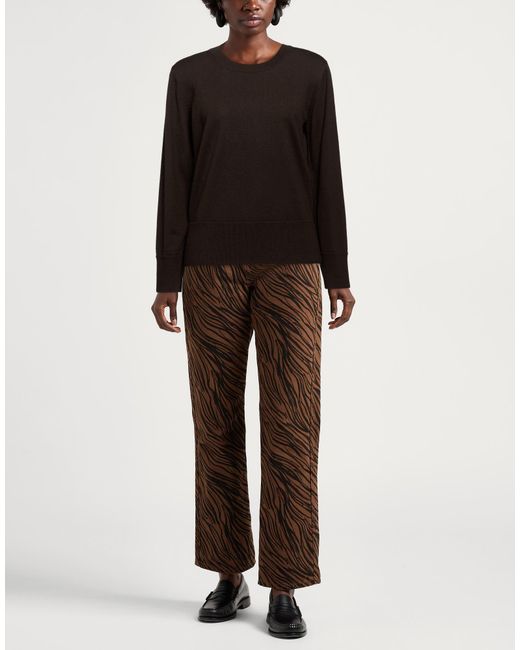 Alpha Studio Black Dark Sweater Merino Wool