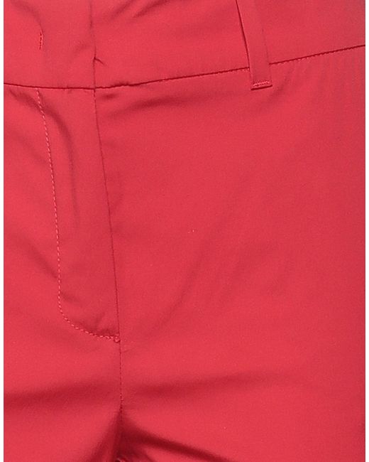 Marella Red Pants Cotton, Polyamide, Elastane