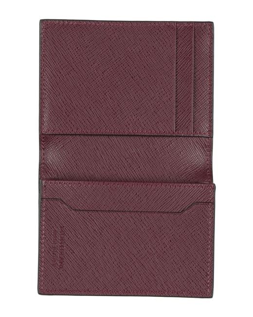 Montblanc Purple Plum Wallet Leather