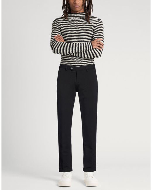 Imperial Black Pants Polyester, Polyamide, Elastane for men