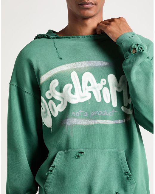 DISCLAIMER Green Sweatshirt for men