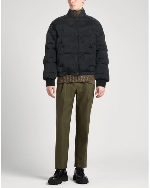 Emporio Armani Black Puffer Polyamide, Virgin Wool for men